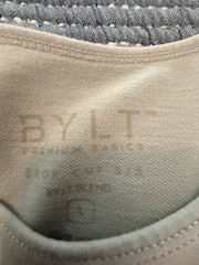 Bylt drop cut shirt. Off White. Large