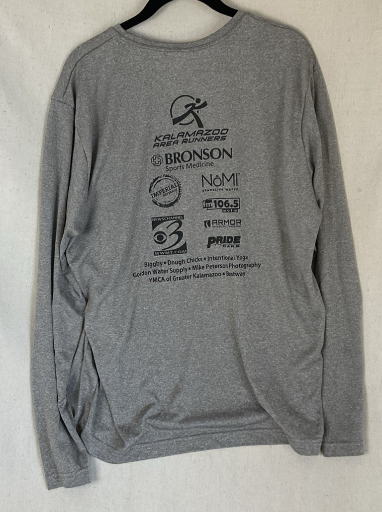 sport-tek Shirt Mens Large gray Long Sleeve T Shirt Kalamazoo Turkey Trot 2019 gallery