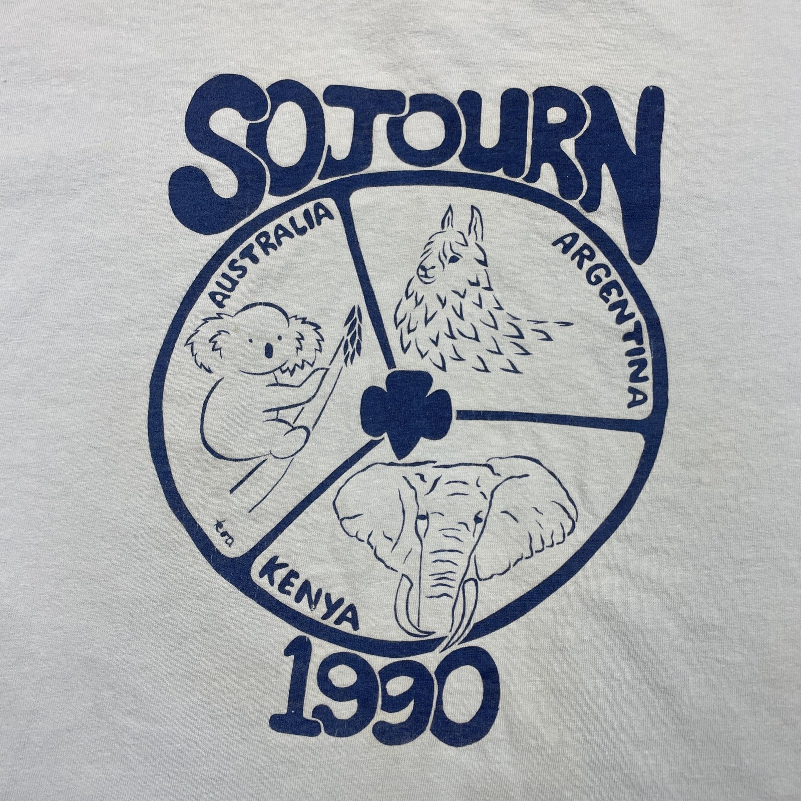 Vintage Sojourn Shirt Mens Large Hanes Australia Kenya Argentina 1990 Tee 90s gallery