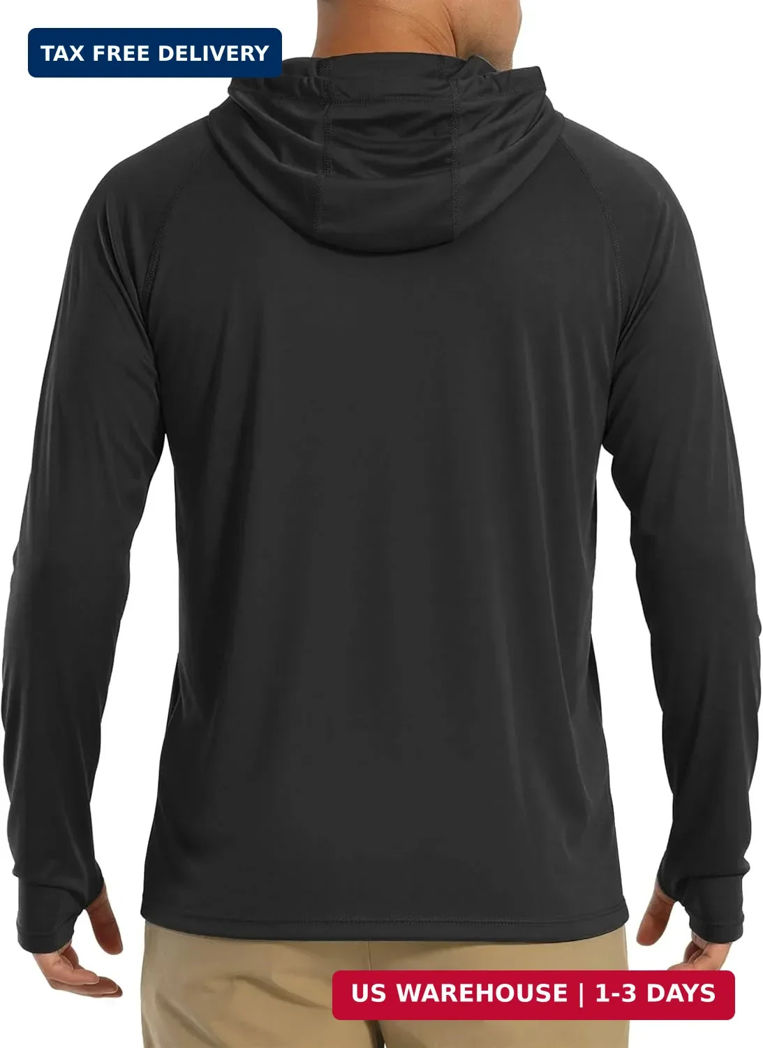 MAGCOMSEN Men's Hooded UPF 50+ Sun Protection T Shirts Long Sleeve Athletic Fish gallery