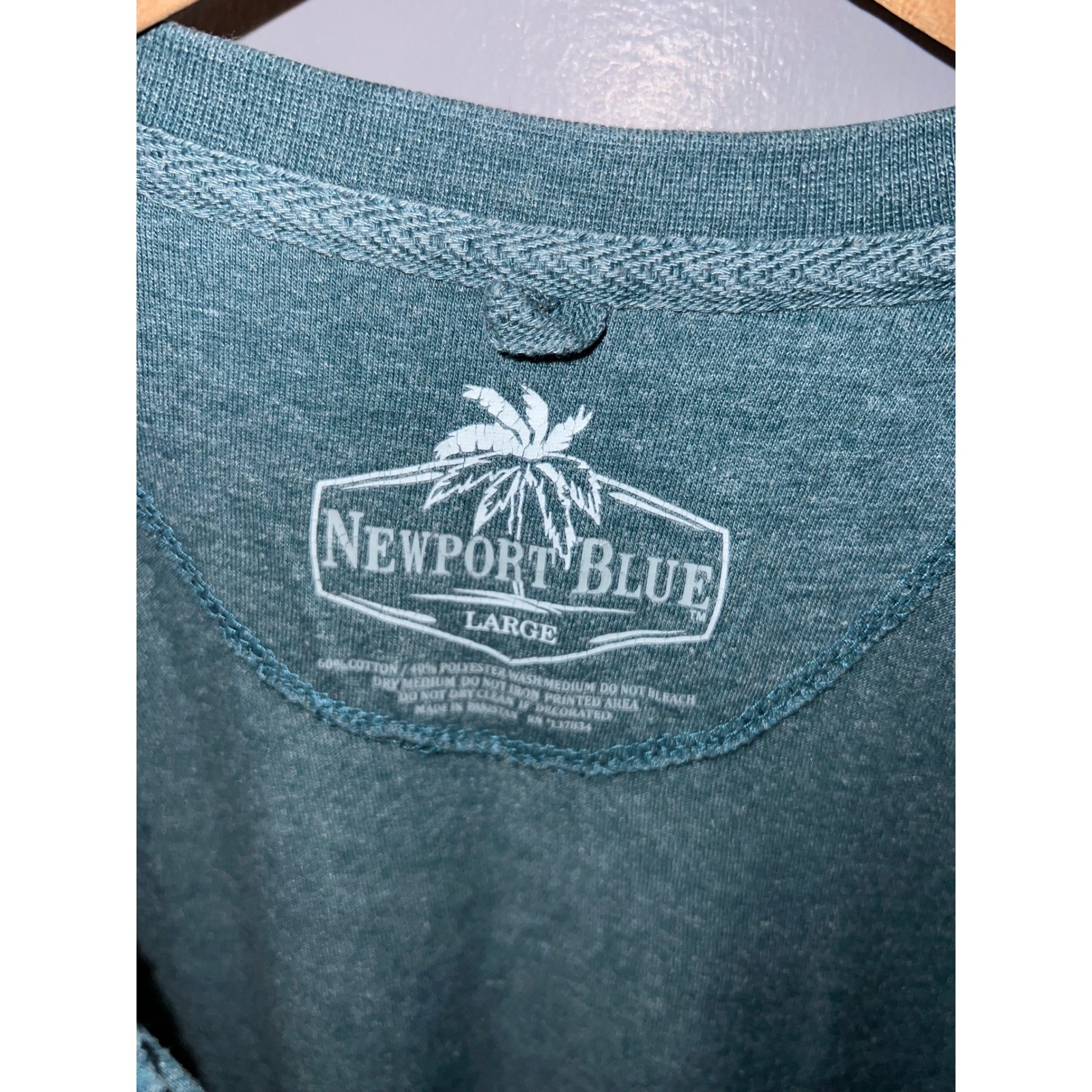 Newport Blue Mens Made In The Shade Graphic Tee Heather Teal Green Large gallery