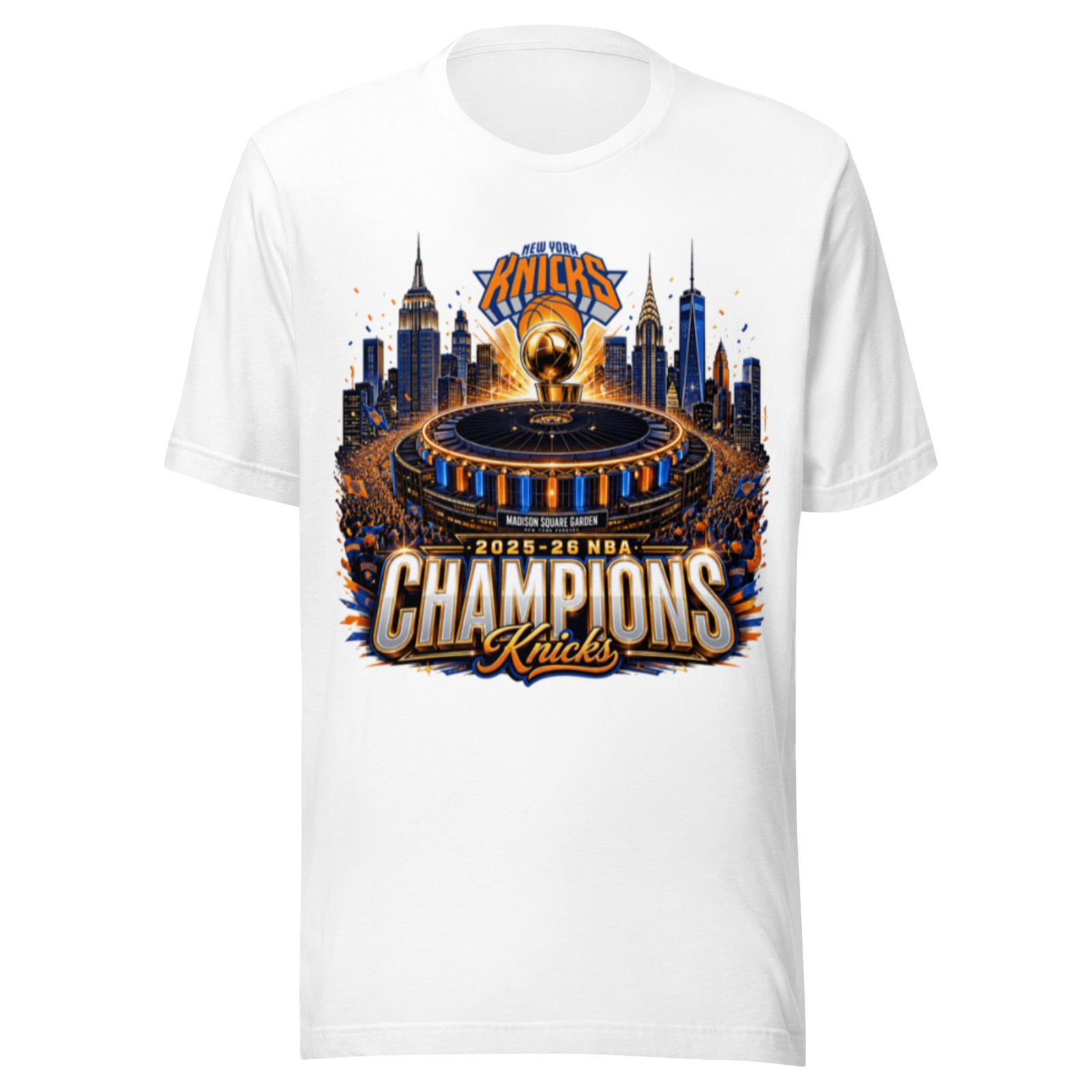New York Knicks 2025-26 NBA Championship Finals MSG T shirt gallery