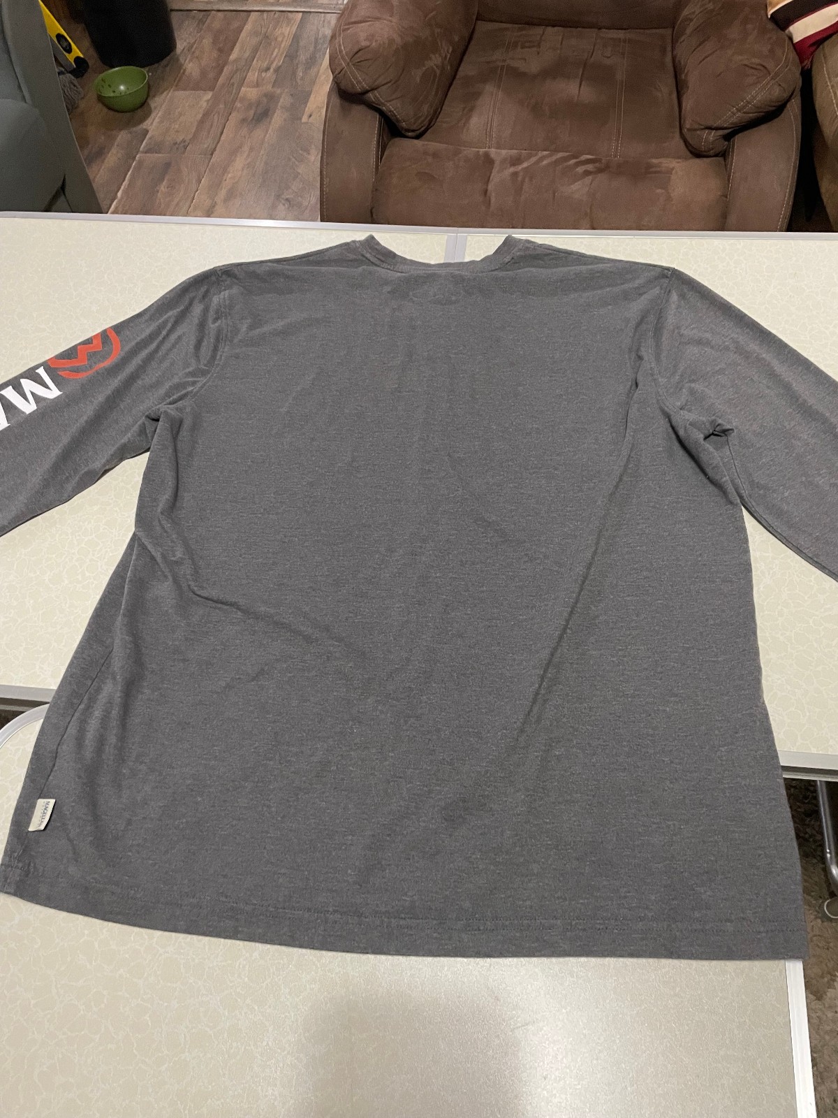 MEN'S SIZE LARGE : MAGELLAN GRAY LONG SLEEVE FISHING SHIRT - LOGO ON SLEEVE gallery