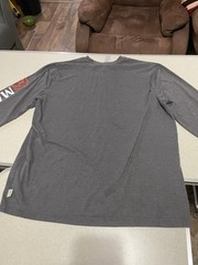 MEN’S SIZE LARGE : MAGELLAN GRAY LONG SLEEVE FISHING SHIRT – LOGO ON SLEEVE