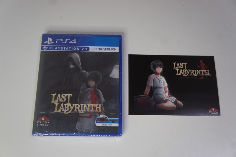 Last Labyrinth Sony PS4 PlayStation VR BRAND Strictly Limited Games w/ Postcard