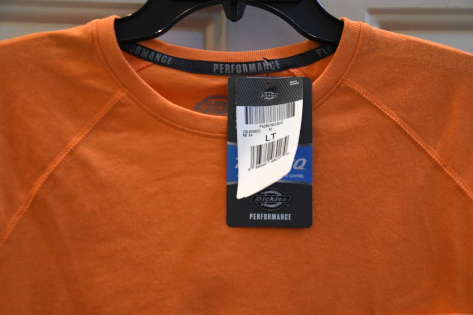NWT Dickies Performance Cooling Temp-iQ Men's LT Large TALL Orange T-shirt gallery