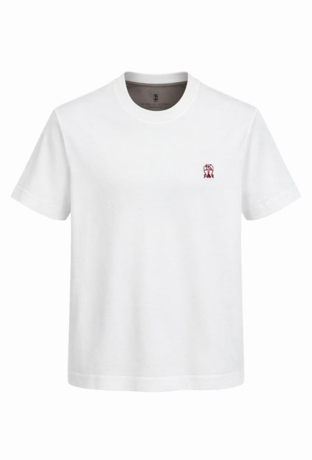 Brunello Cucinelli White Cotton T Shirt For Men Size S