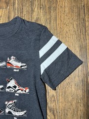 Nike Jordan Retro Kicks 86-98 Double Sided Graphic T-Shirt Adult M Sneakers Shoe