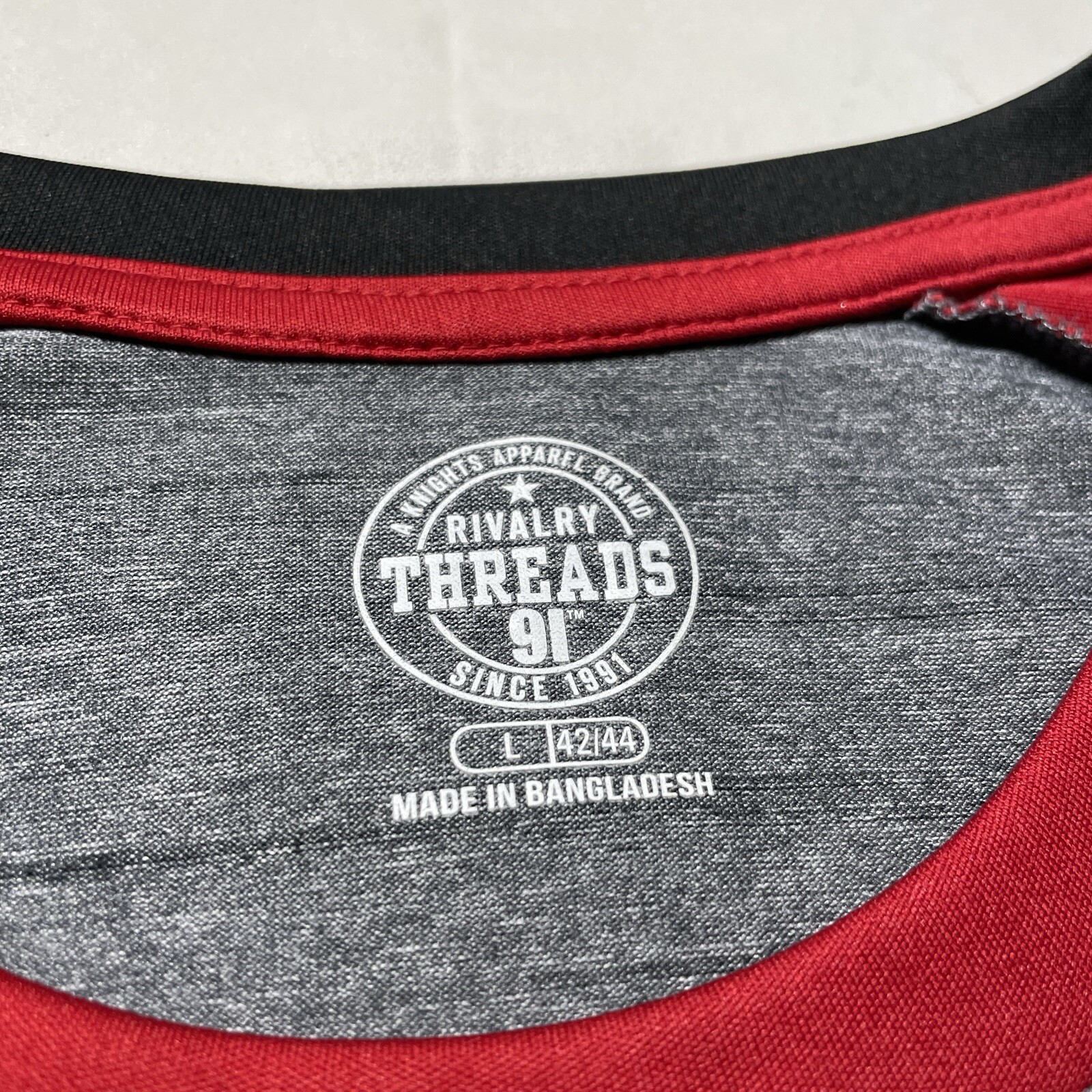 Alabama Crimson Tide T-Shirt Mens Large Red Gray College Sport Baseball Football gallery