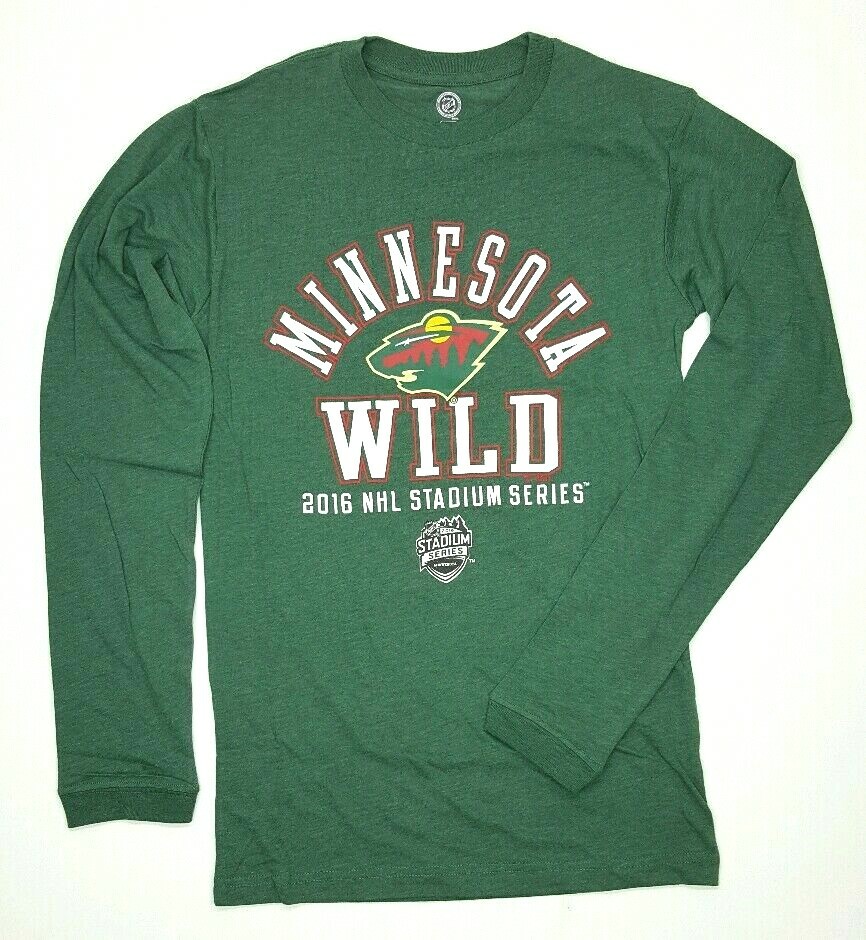 Minnesota Wild Men's Long Sleeve Tee Green Choose Size -E gallery