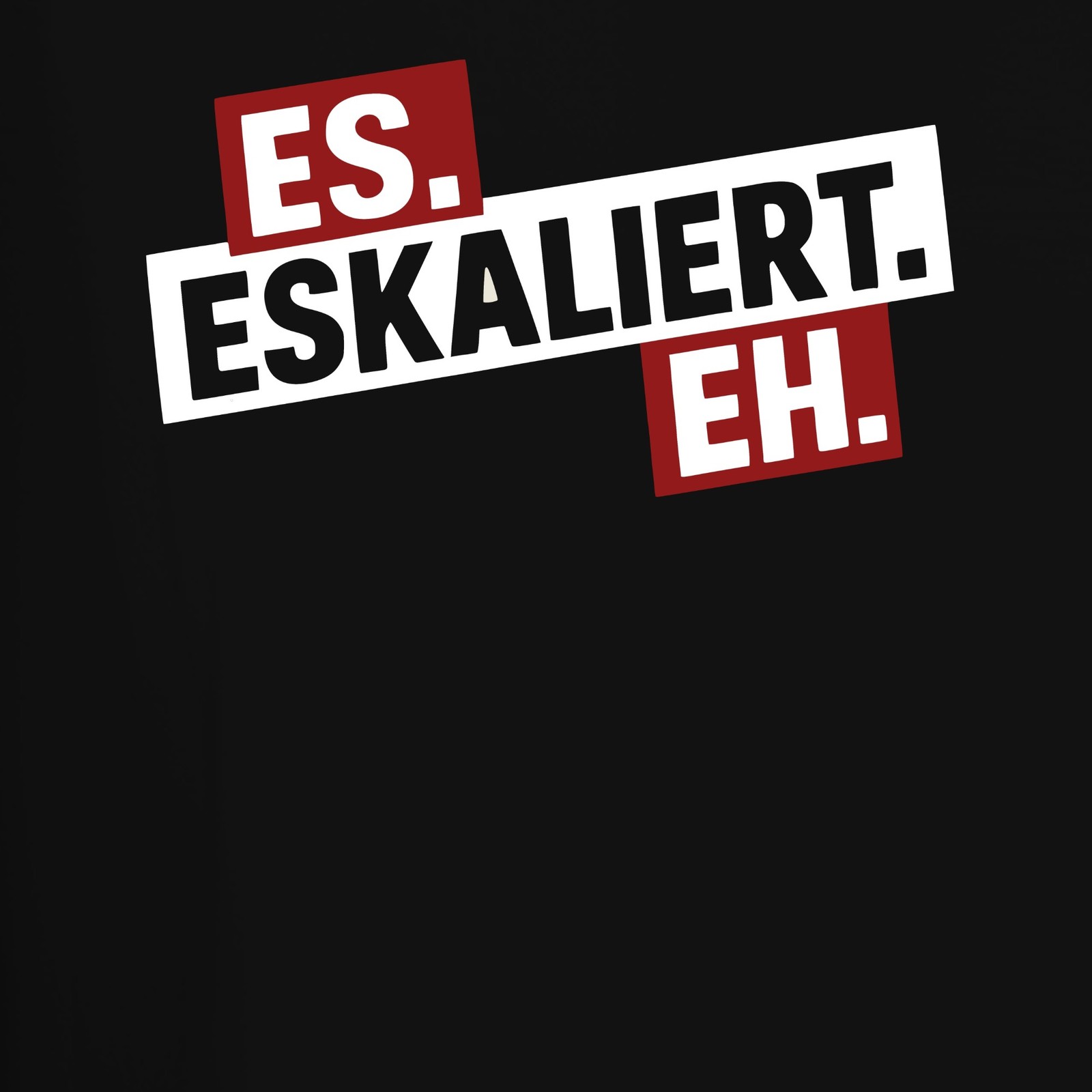 It escalates eh saying party carnival JGA funny beer after work men's T-shirt gallery