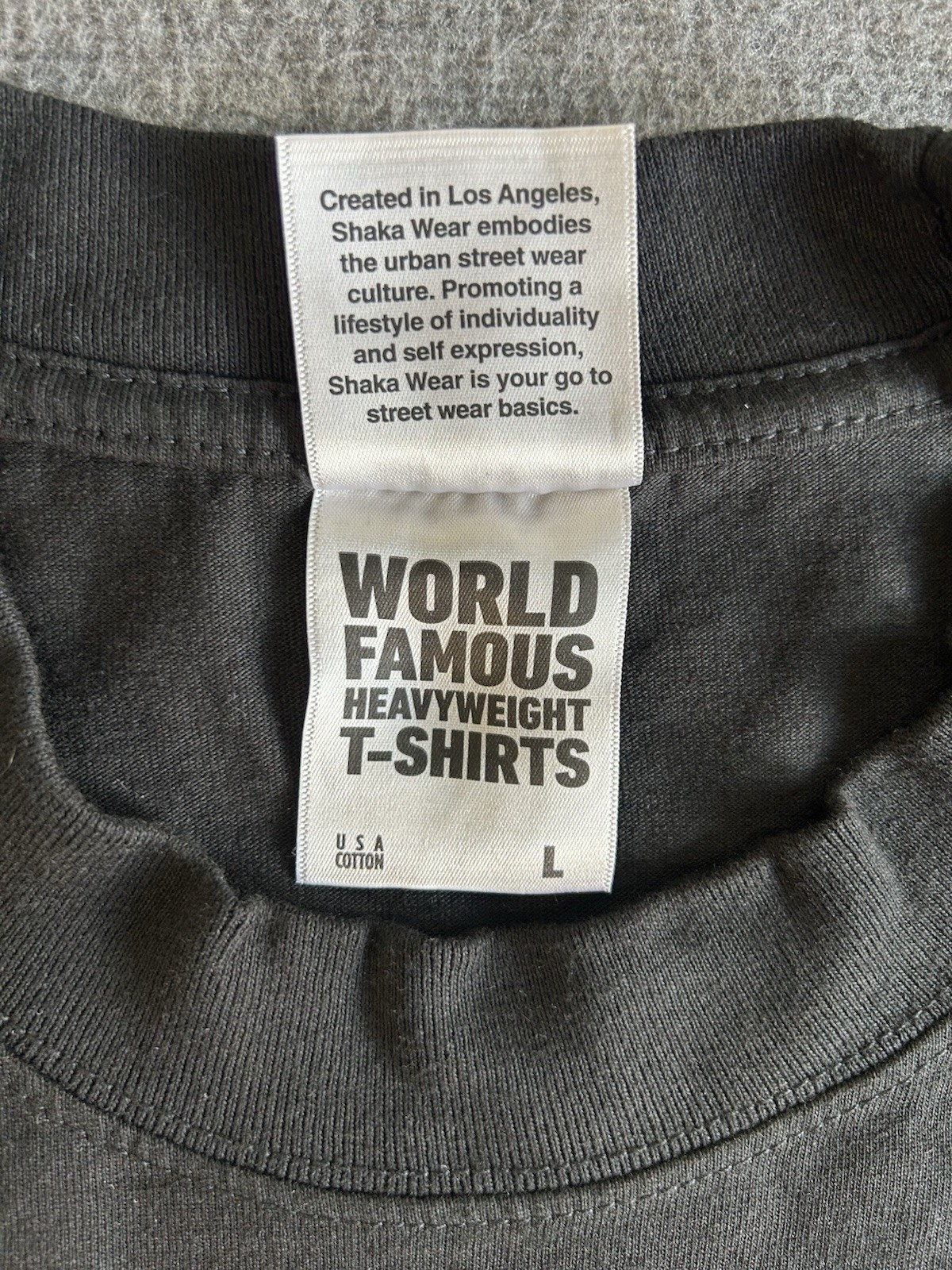 Shaka Wear Men’s Super Max Heavyweight Stylish T-Shirt Sz L World Famous CULTURE gallery
