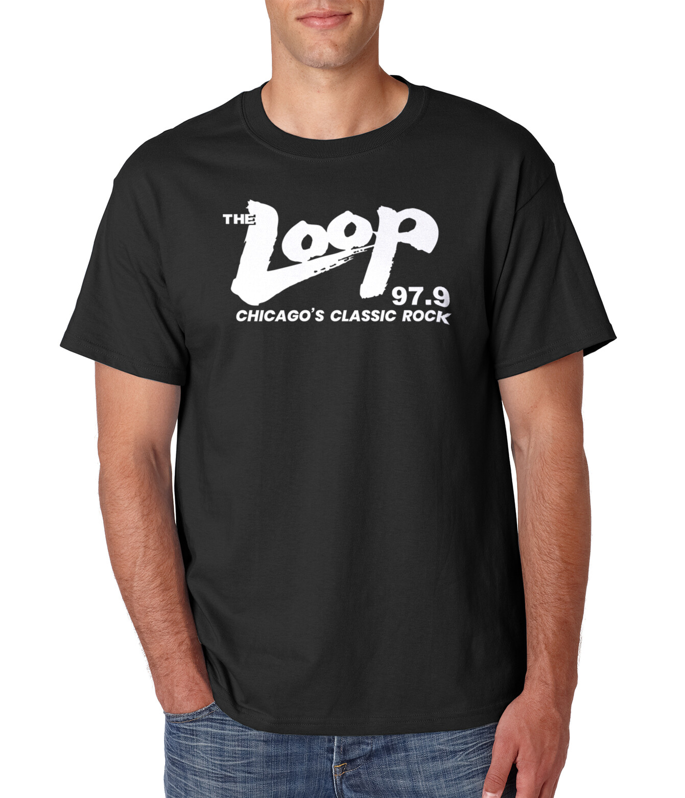 THE LOOP T-Shirt Chicago Classic Rock Radio Station 97.9 FM on S-6XL Tee