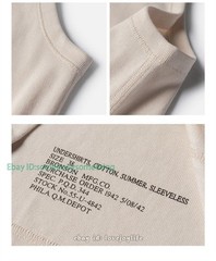 Bronson WWII Tank Top A Type Sleeveless Undershirt Cotton Tee Basic Stretch Slim