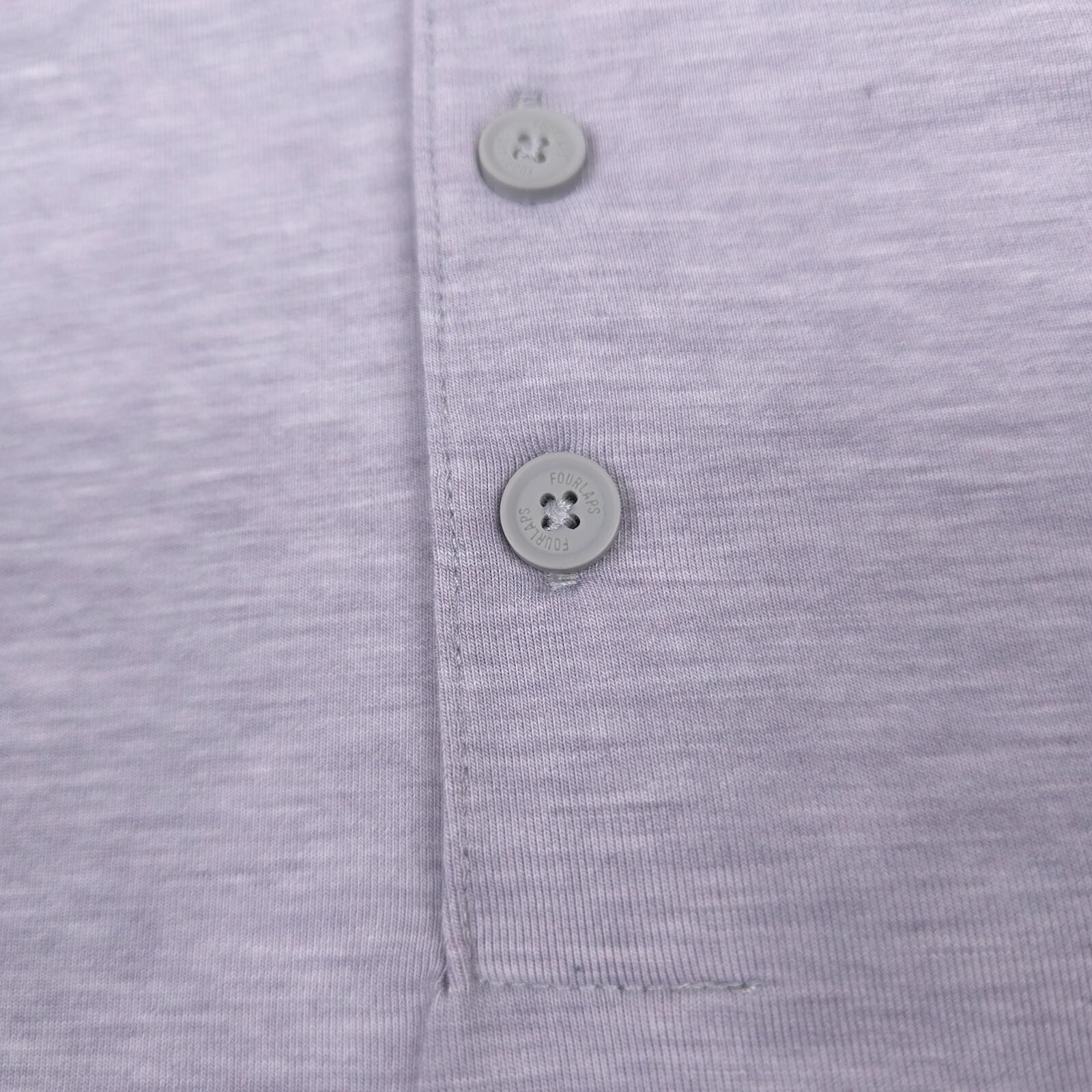 Fourlaps Long Sleeve Gray Heather Radius Henley Shirt Mens Size 2XL gallery