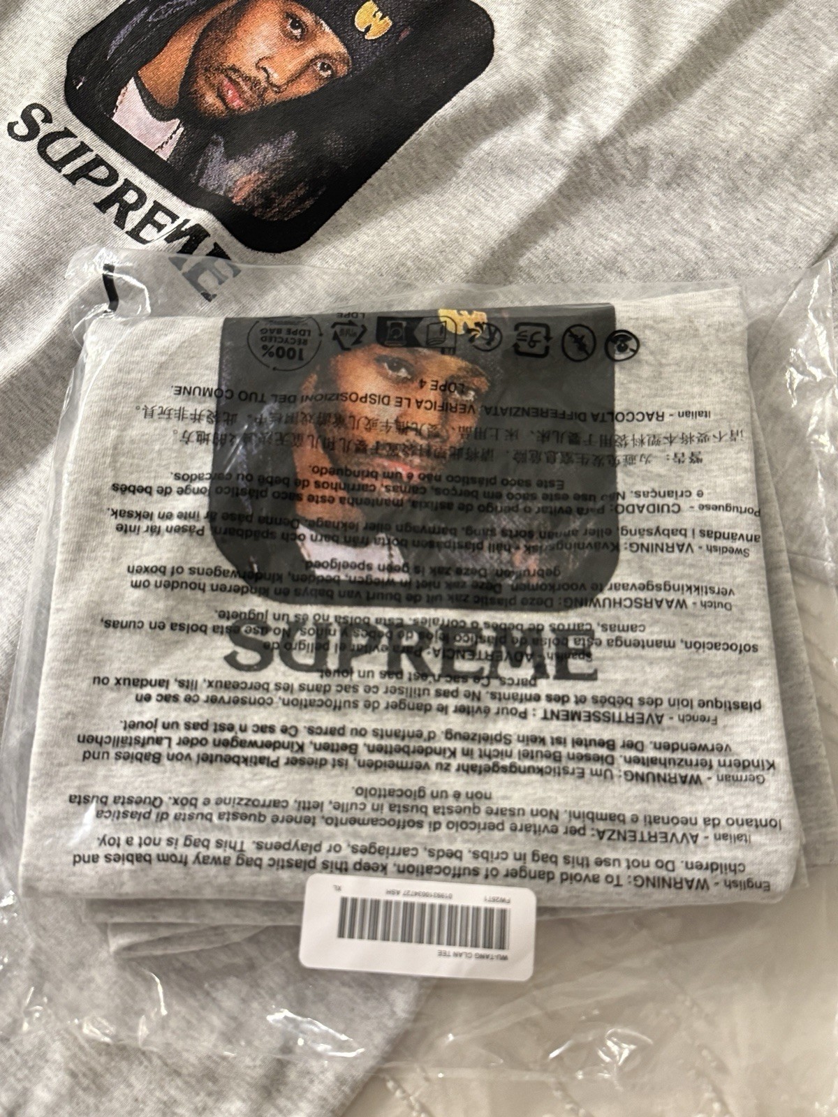 Supreme/Wu-Tang Clan RZA Tee FW25 Limited Edition Size XL BRAND NEW gallery
