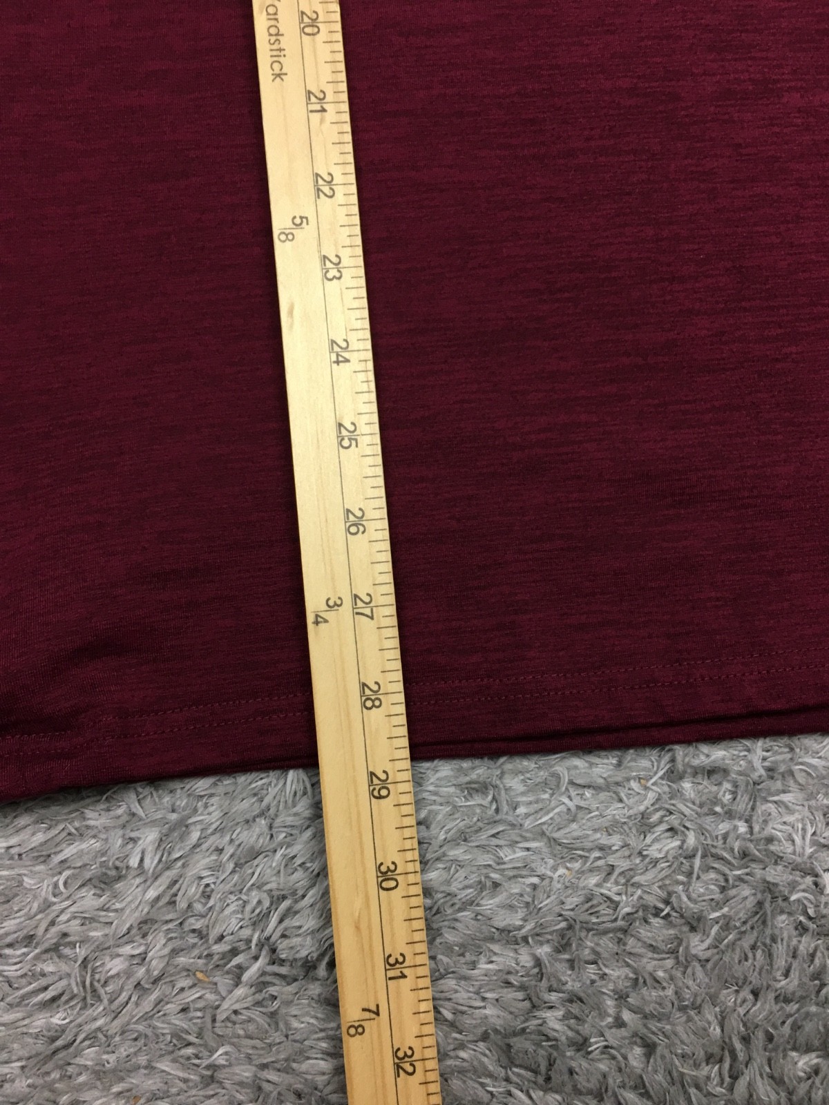 Members Mark Tech Crew Shirt Mens Size Red Maroon Long Sleeve gallery