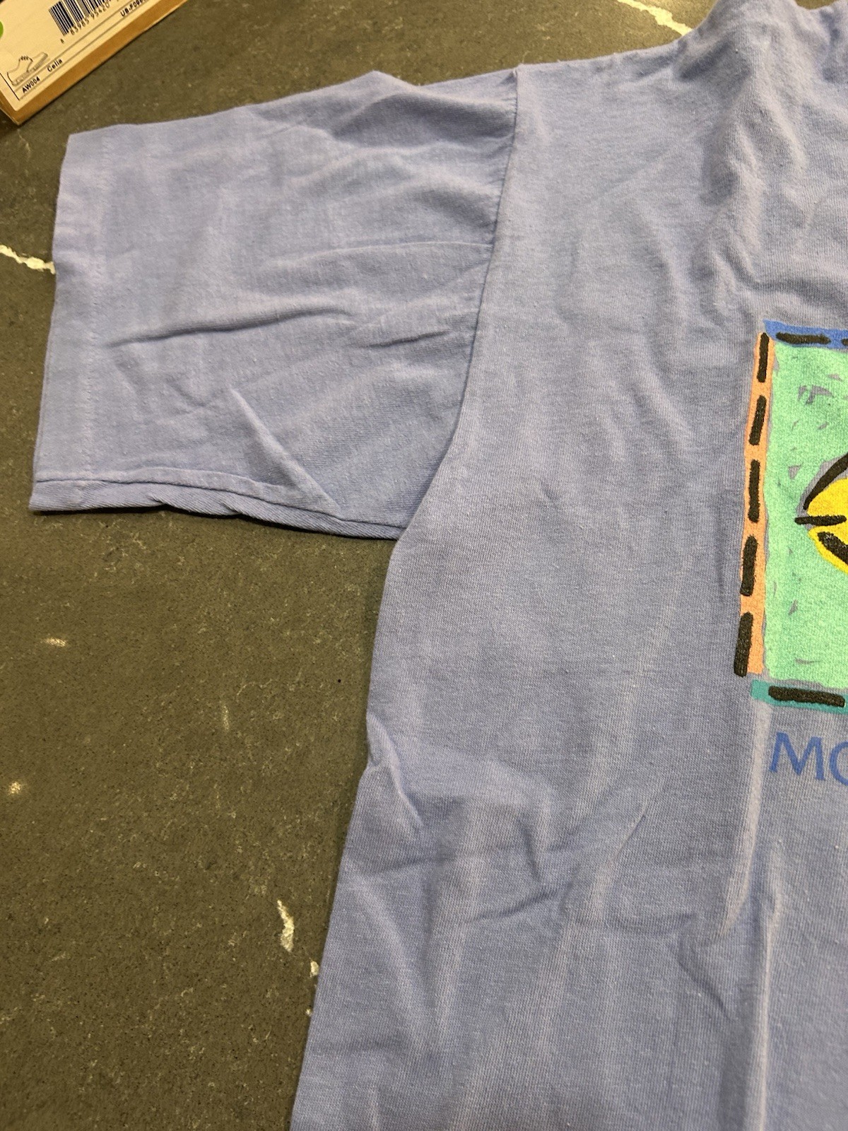 Vtg Monterey Bay Aquarium Tropical Fish T-shirt Blue Large Retro Tee Sea Life gallery