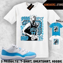 Tee Shirt Matching AJ 11 Low University Blue 2026 Match Sneaker Vintage MJ Bulls