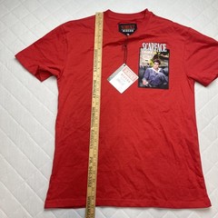 Scarface X Reason Shirt Mens Medium Red Tony Montana Double Sided Graphic
