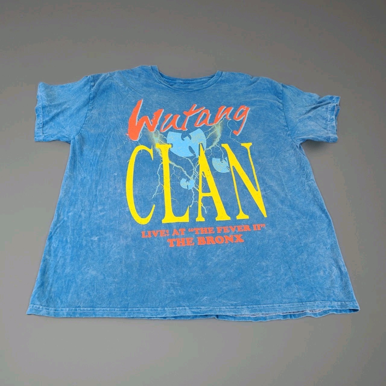 Wu-Tang Clan Live at “The Fever II” Hip-Hop Tee Vintage Wash Men’s Size L NWOT