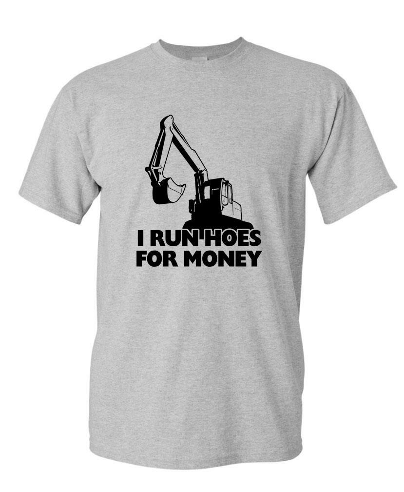 I Run Hoes For Money - farmer humor joke prank - Unisex Cotton T-Shirt Tee Shirt gallery