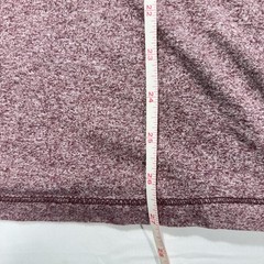 American Eagle Outfitters Men’s Active Flex Maroon Heathered V-Neck T-Shirt