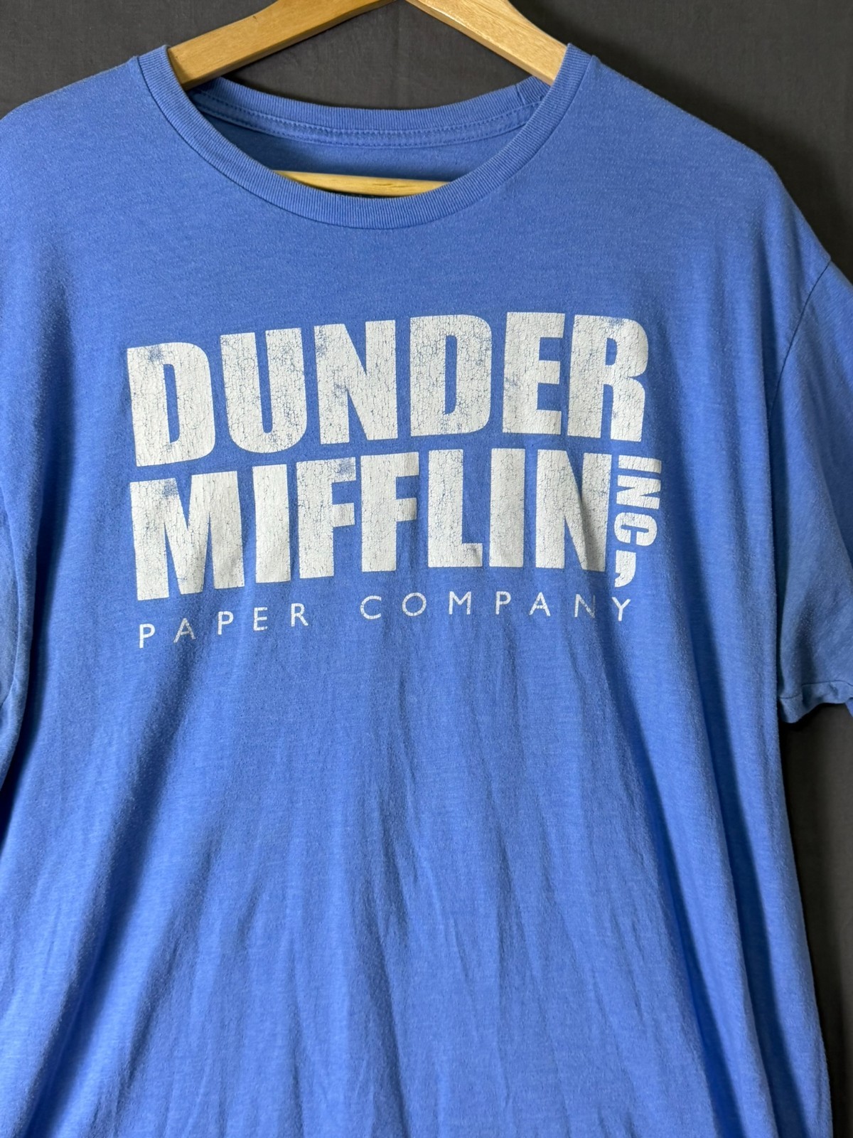 Ripple Junction The Office Dunder Mifflin Blue Graphic T‑Shirt Size XL gallery