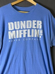 Ripple Junction The Office Dunder Mifflin Blue Graphic T‑Shirt Size XL