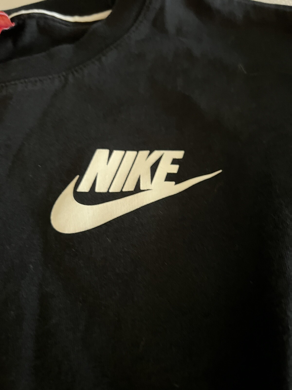 Nike Sportswear Black Half Sleeve Baseball Tee Medium Just Do It gallery