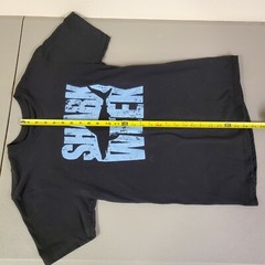 Shark Week Discovery Channel T Shirt Black Tee Public Small Sharks TV Show Promo