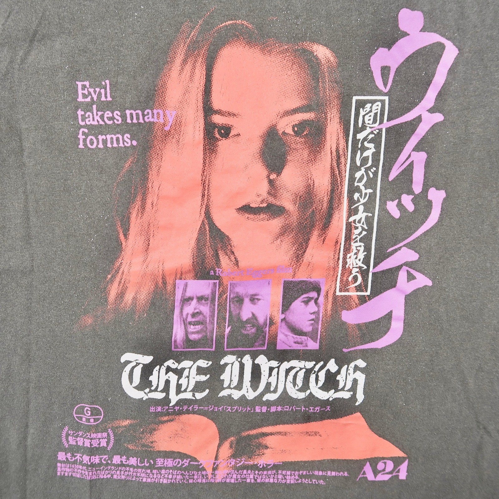 Rucking Fotten The Witch A24 Horror Movie T Shirt Mens Large Comfort Colors Gray gallery