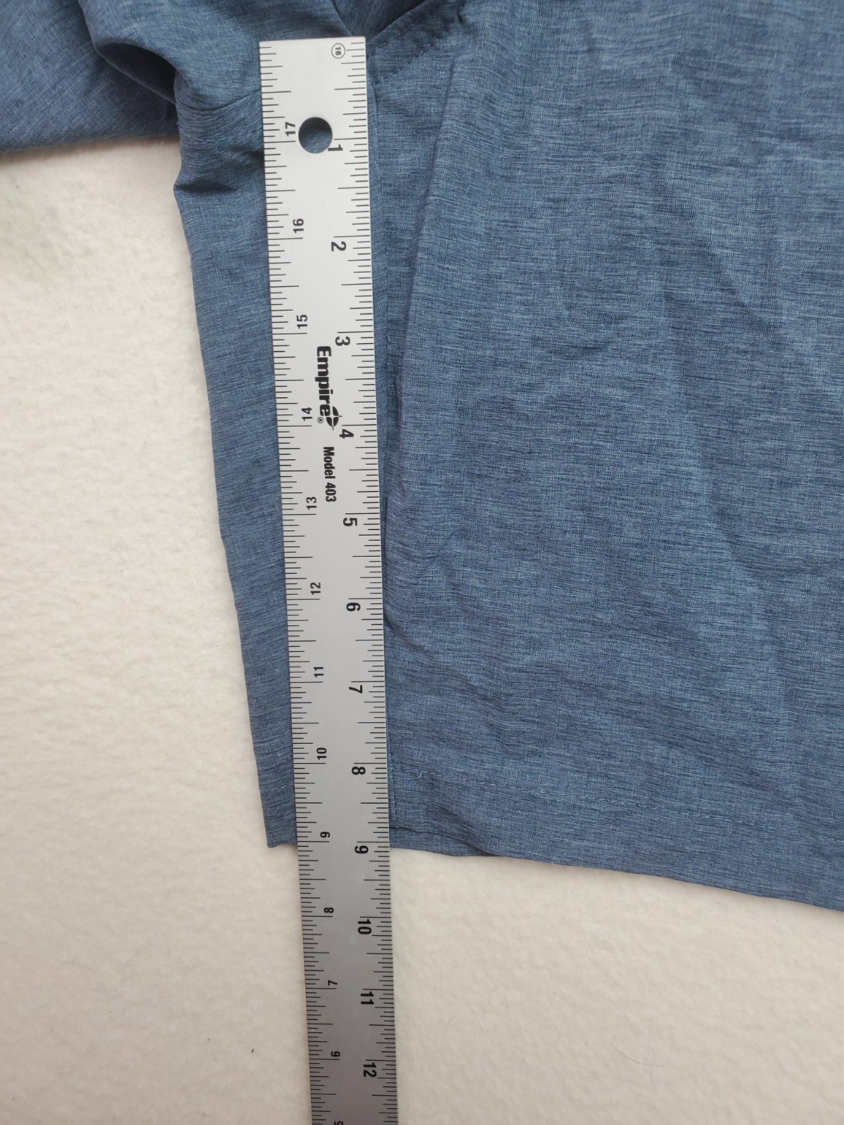 Valor Collective Men's Drawstring Blue Flat Front With Pockets 9" Inseam Size 36 gallery