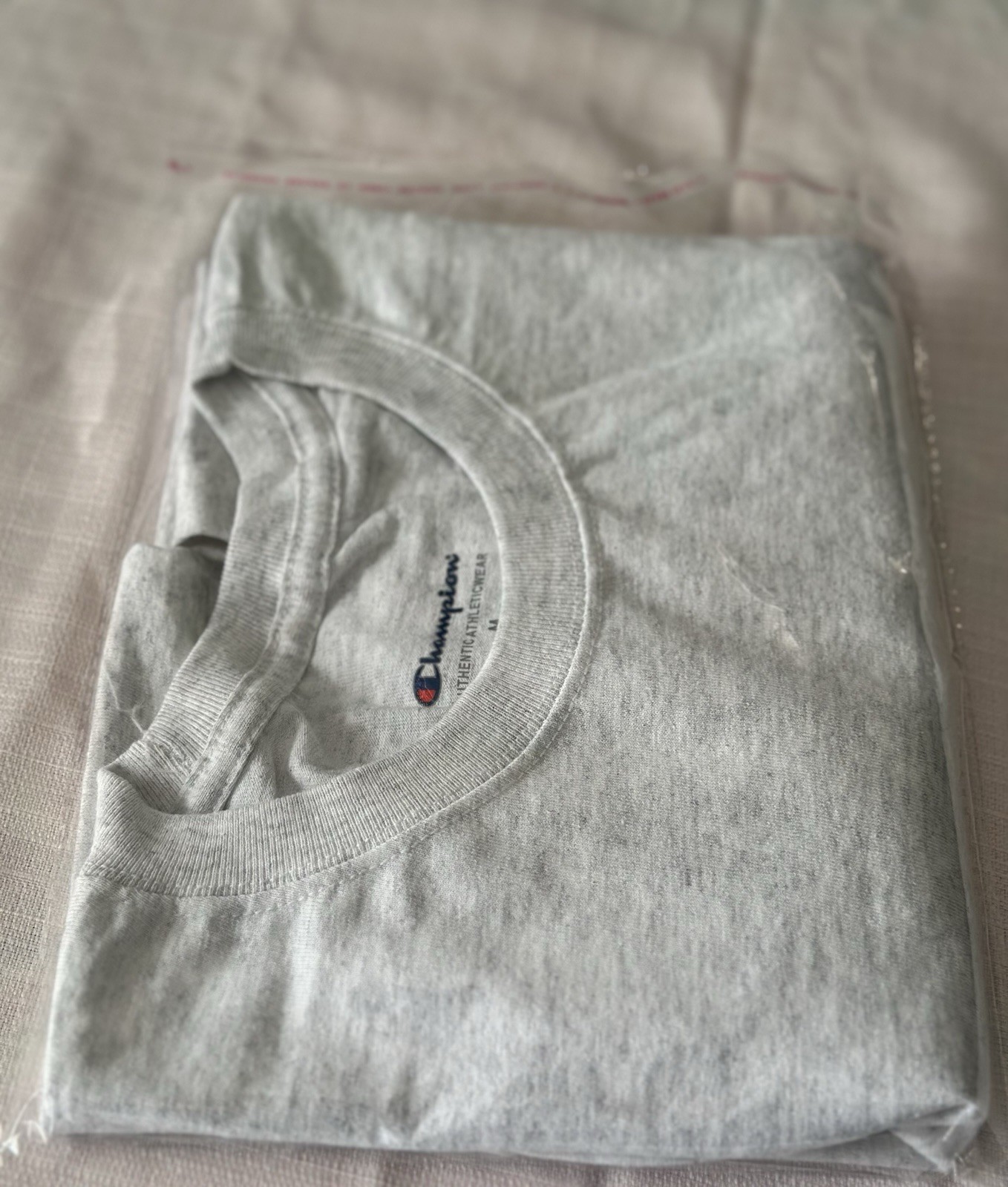 Champion Gray Athletic T-Shirt Men’s M Gym Workout Training Cotton Tee gallery