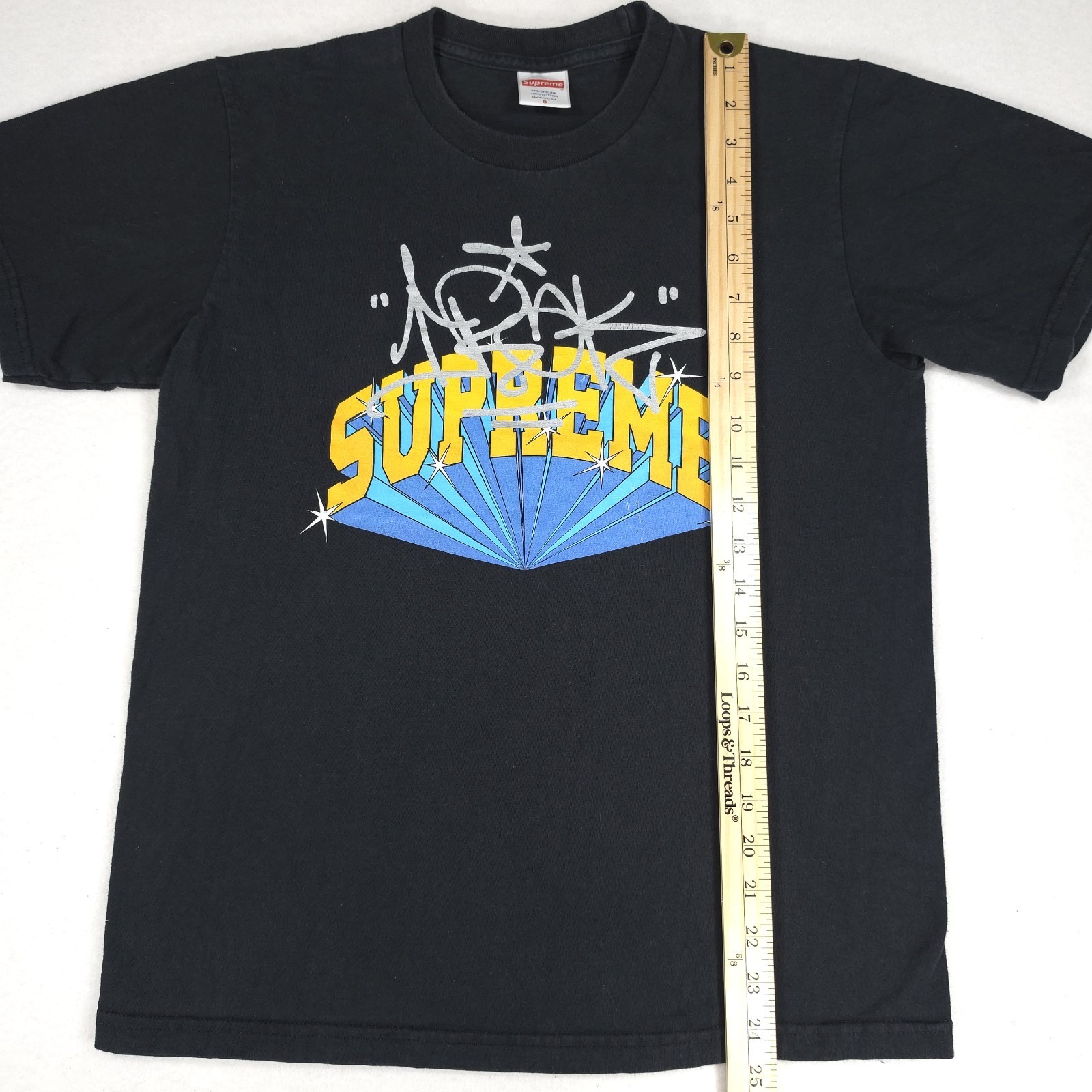 Supreme x IRAK Arc Tee T-Shirt Black Fall Winter 2022 FW22 Size: Small gallery