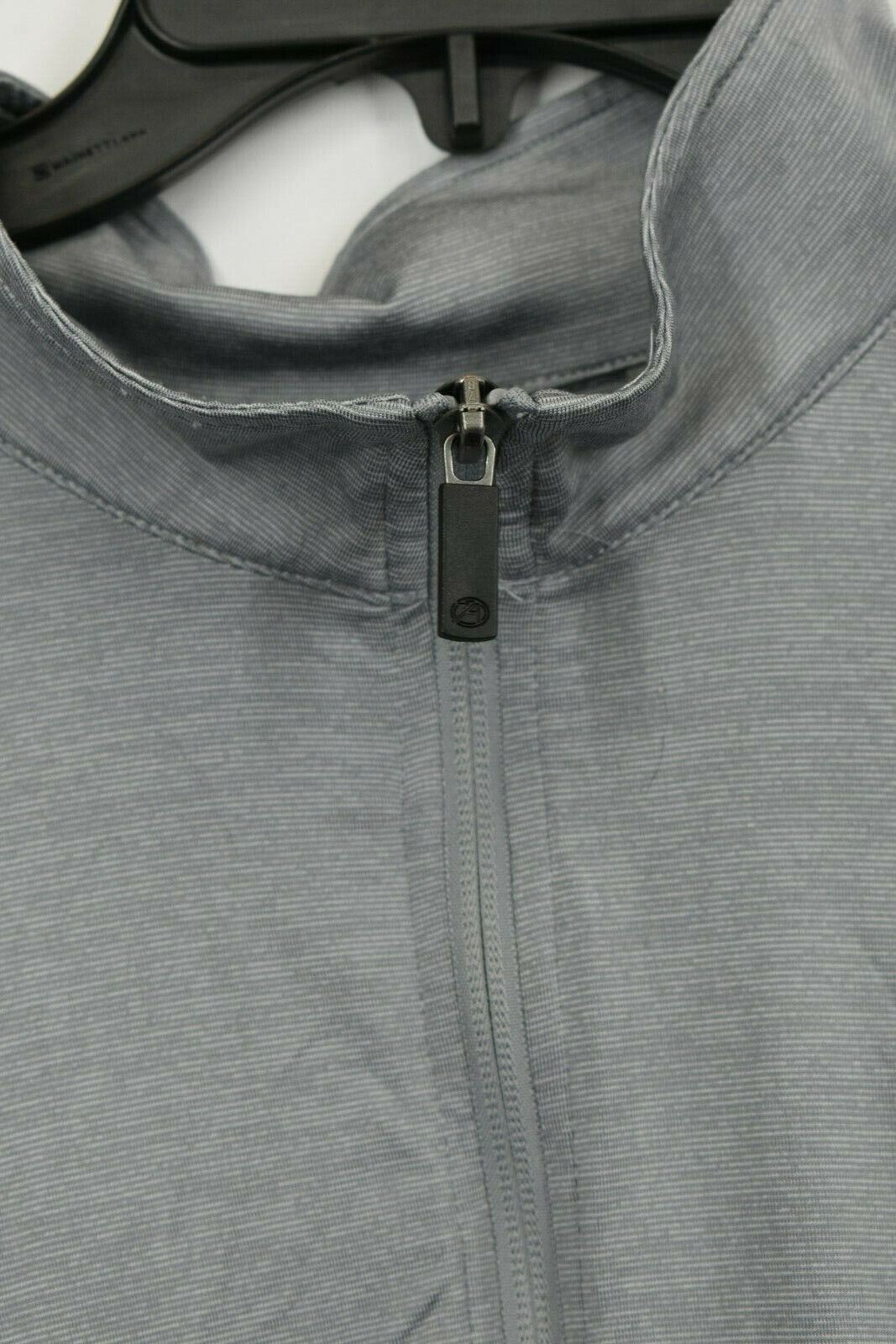 Ahead USA Mens Gray Stand-Up Collar 1/4 Zip Long Sleeve Stretch T Shirt XL gallery