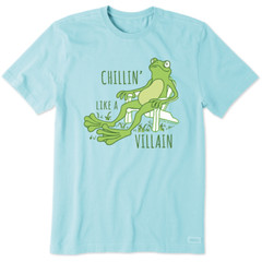 LIFE IS GOOD SS Shirt Crusher Tee CHILLIN FROG ADIRONDAK Villain Chest44 Mens M