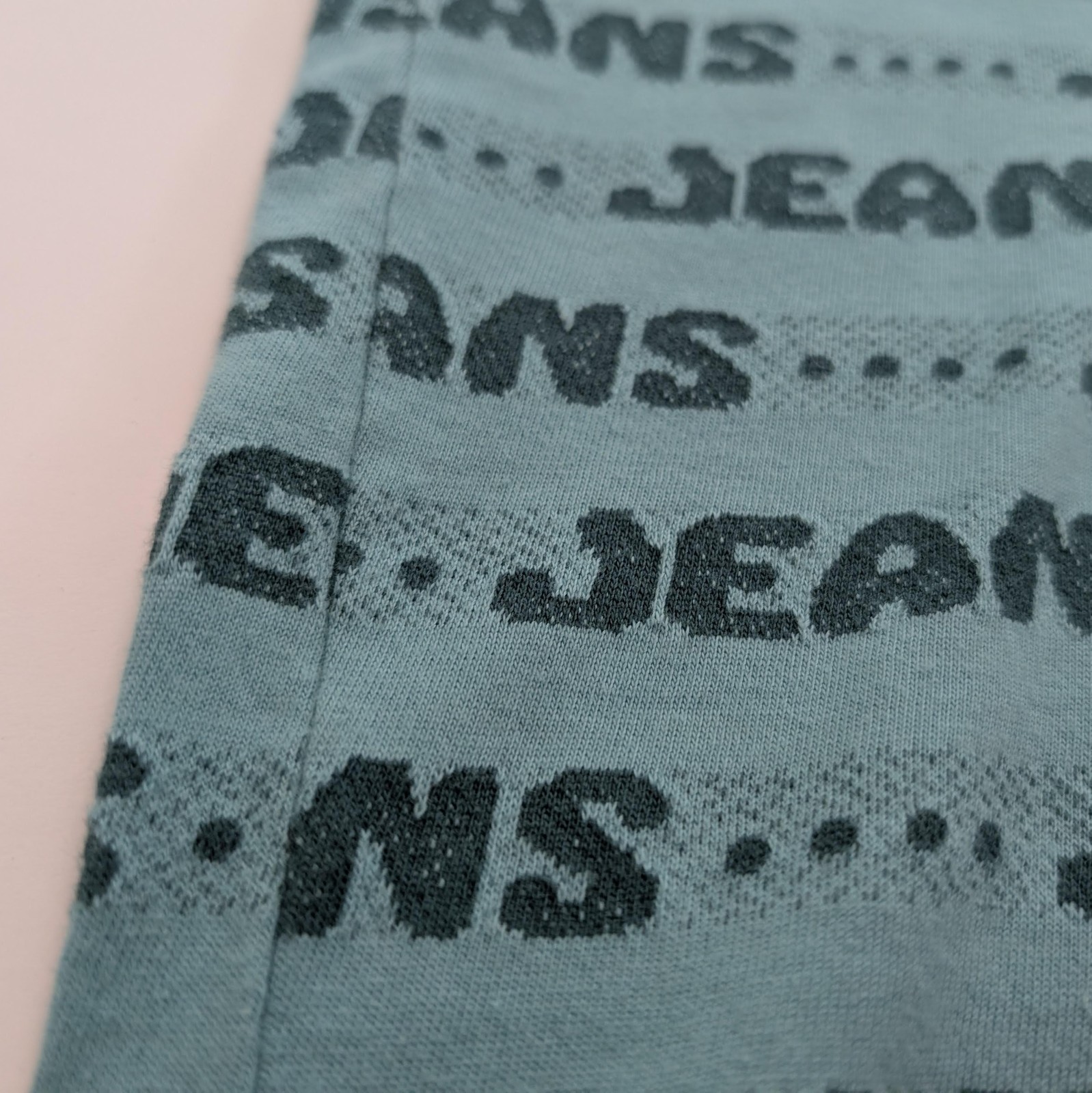 $115 Levi's Vintage Clothing LVC Jeans Jacquard T-Shirt Large Blue 100% Cotton gallery