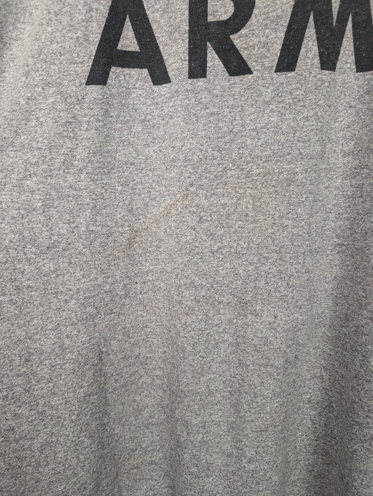 Vtg 80s US Army Faded PFU Shirt Large Military PE Track Gray Single Stitch gallery