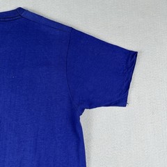 Vintage 70s Para Tech Sky Diving Team Shirt Large Blue Devil Logo Single Stitch