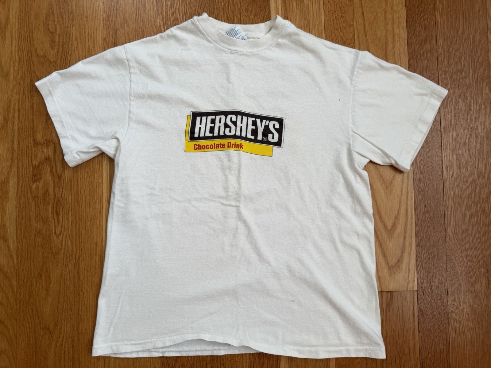 Vintage 90s Hersheys Chocolate Promo T Shirt Double Sided Medium Single Stitch gallery