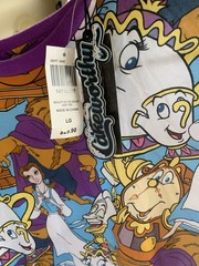 Cakeworthy Boxlunch NWT Size Large Disney Beauty And The Beast Collage Shirt