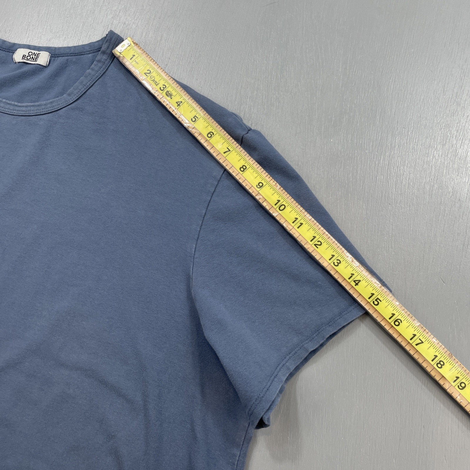 One Bone Shirt Men 3 4XL Scoop Curved Hem Tee Short Sleeve Crew Neck Blue Canada gallery
