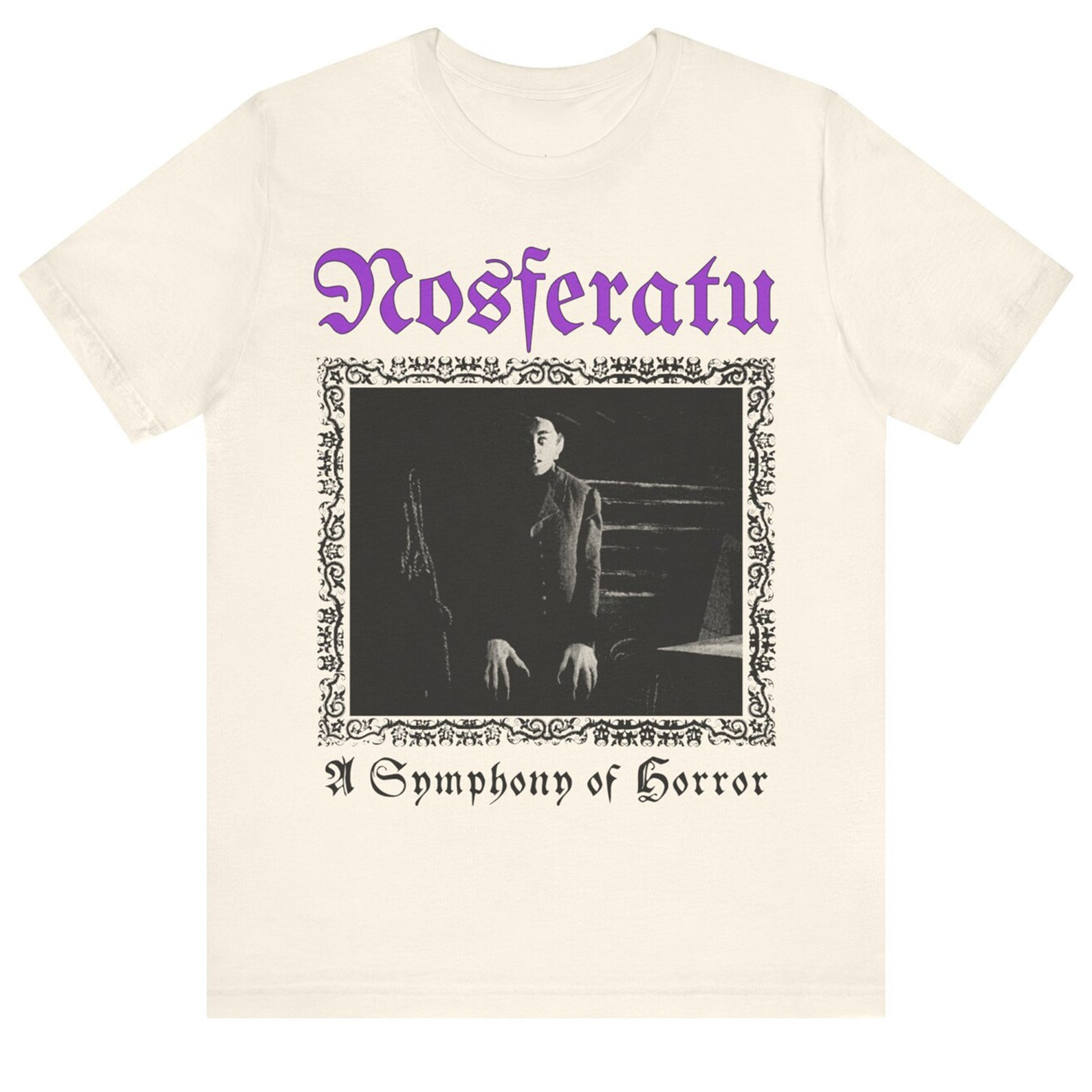 Nosferatu A Symphony of Horror Silent Film Vintage Gothic Art Tee Unisex Tee gallery