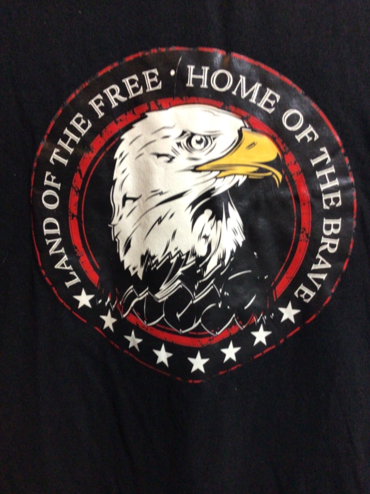 Land of the Free Home of the Brave Eagle Disabled Vets New T Shirt Large gallery