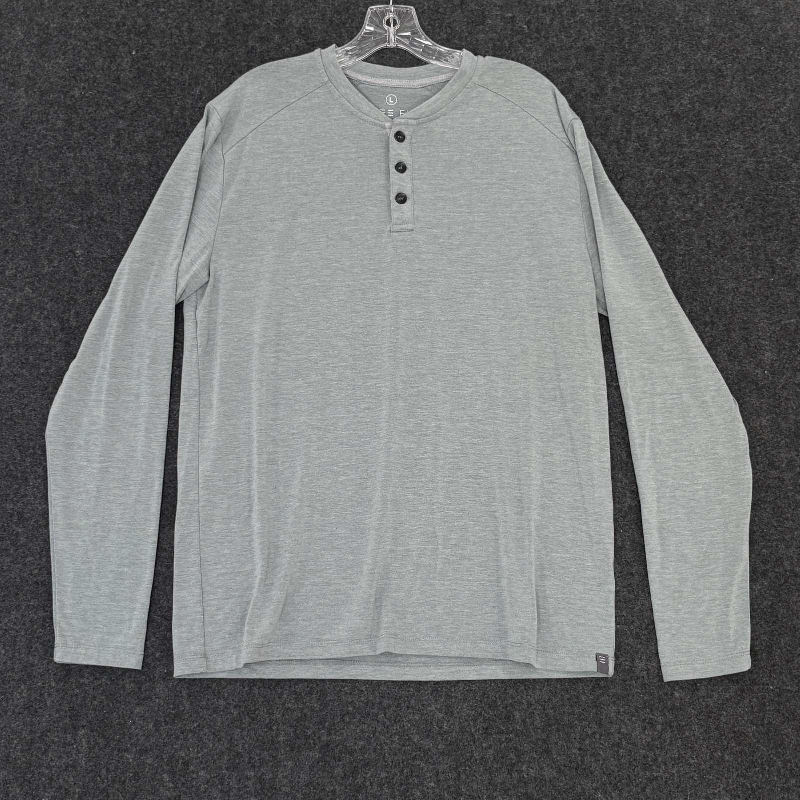Free Fly Bamboo Flex Henley Shirt Men's Large Gray Green Bamboo Blend Soft gallery