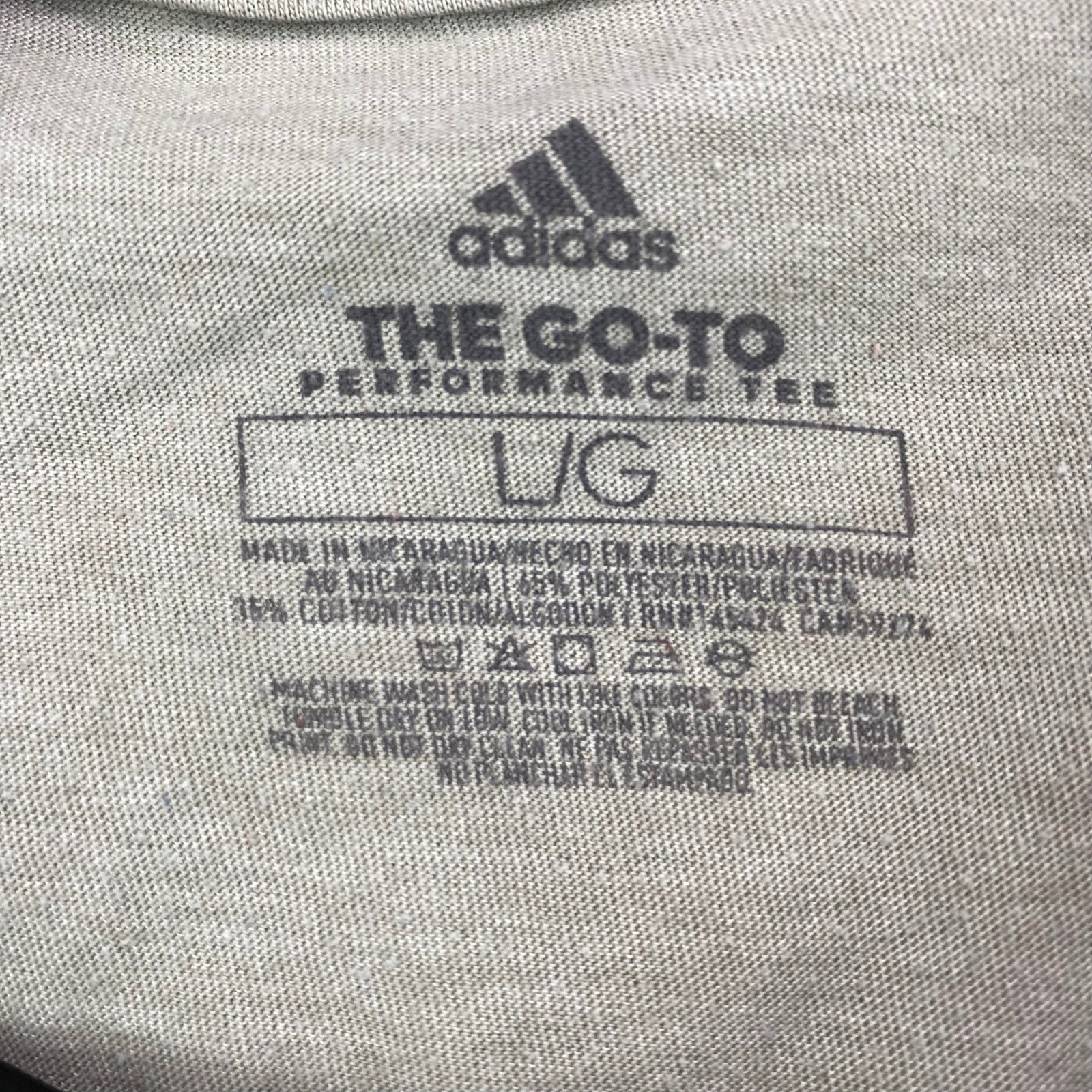 Adidas The Go To Performance Tee Mens Large T Shirt Athletic Training gallery
