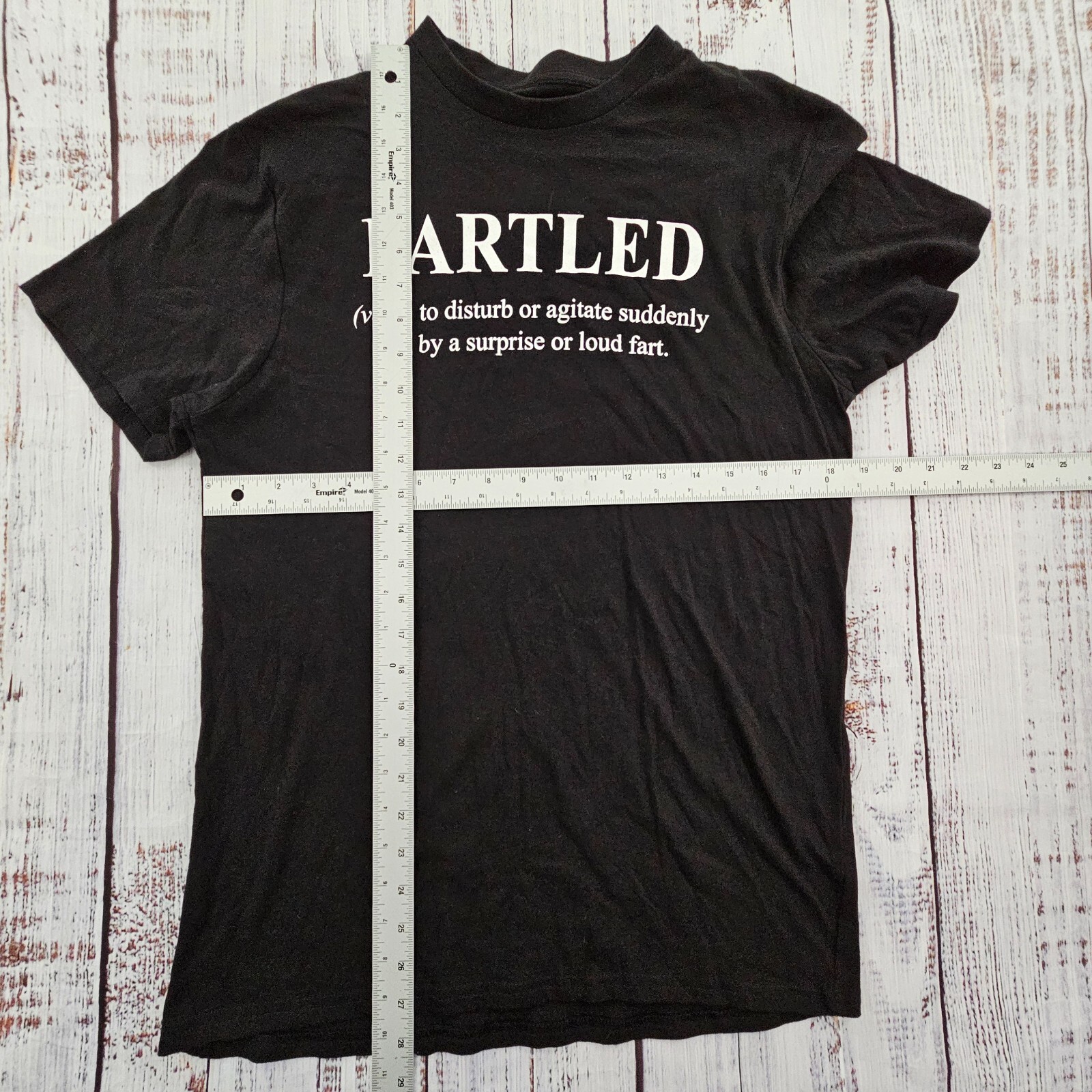 Fartled Definition Crazy Dog Black Funny Short Sleeve Cotton T-Shirt Men's M gallery