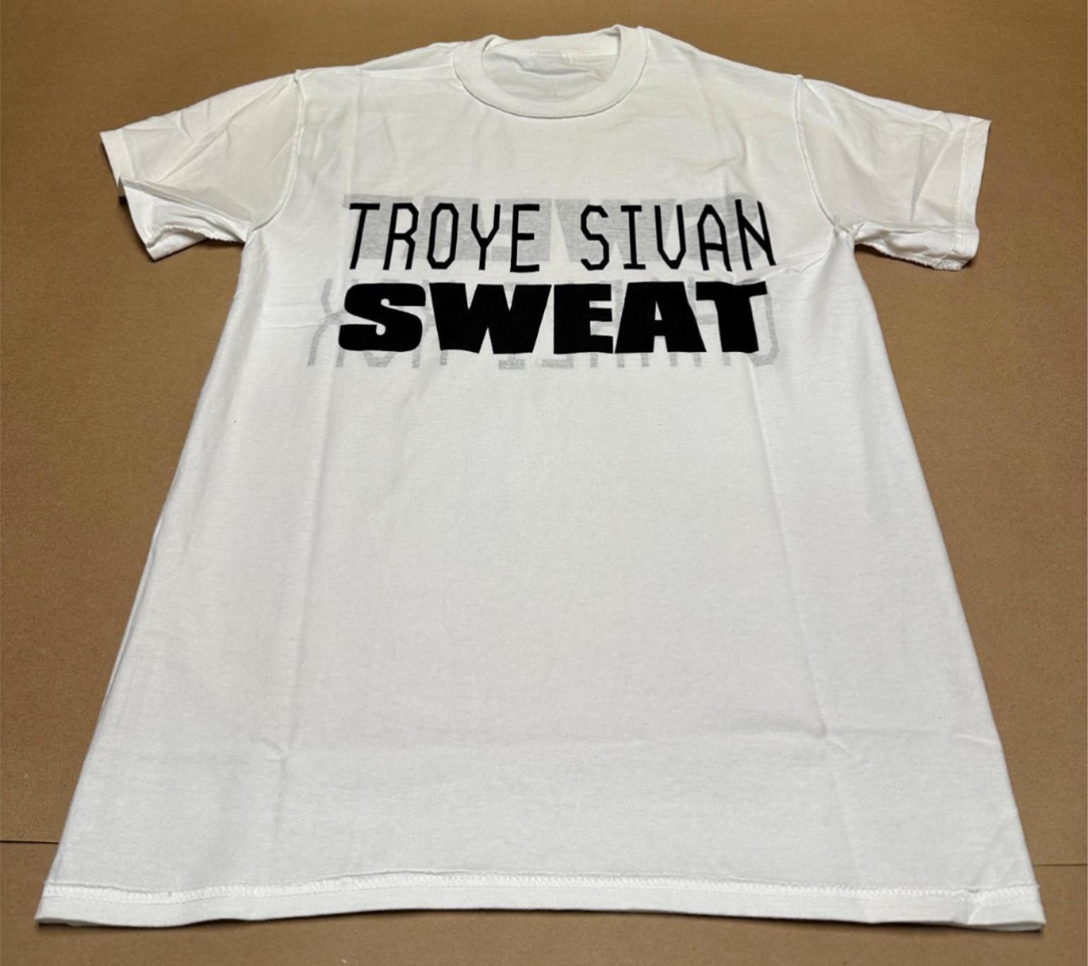NEW Authentic Charli XCX & Troye Sivan "Sweat" Tour Reversible Tee Shirt White gallery