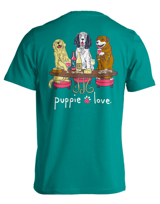 New PUPPIE LOVE Wine Dogs T SHIRT gallery